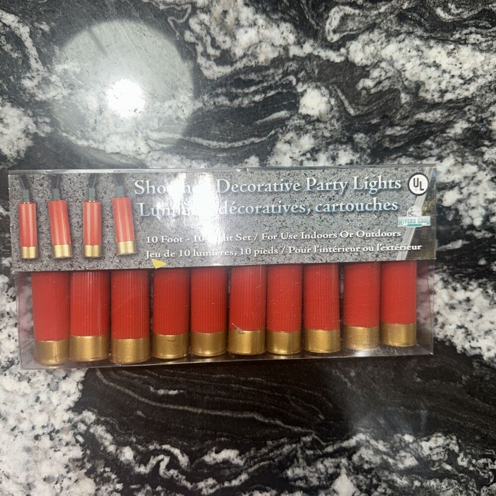 RIVERS EDGE SHOTGUN SHELL Light Set 10 feet 10 pc Indoor & Outdoor Use